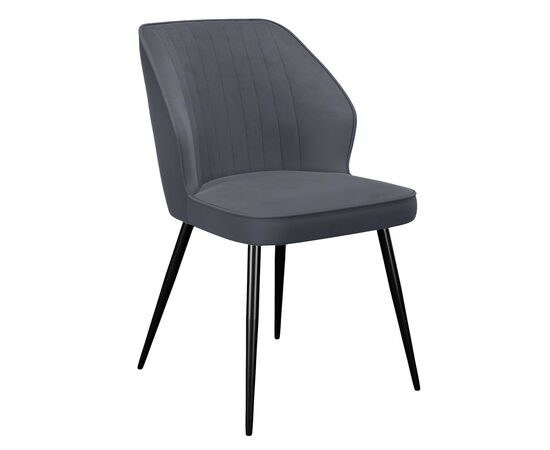 Стул DikLine 222 B28 ANTRACITE, ножки черные | Интернет магазин мебели и декора LifeDekor