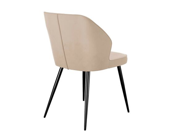 Стул DikLine 222 B03 BEIGE, ножки черные, изображение 2 | Интернет магазин мебели и декора LifeDekor