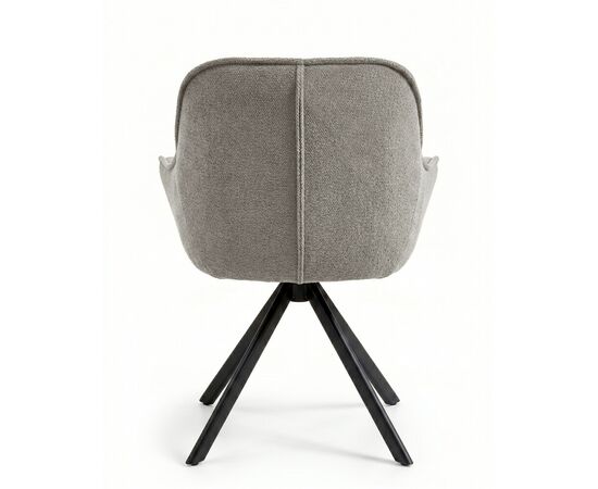 Стул DikLine 254 поворотный, BL02 бежевый, ножки черные, изображение 2 | Интернет магазин мебели и декора LifeDekor