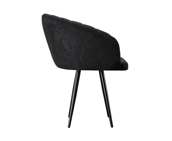 Стул DikLine 442М поворотный, M18 черный, ножки черные, изображение 2 | Интернет магазин мебели и декора LifeDekor