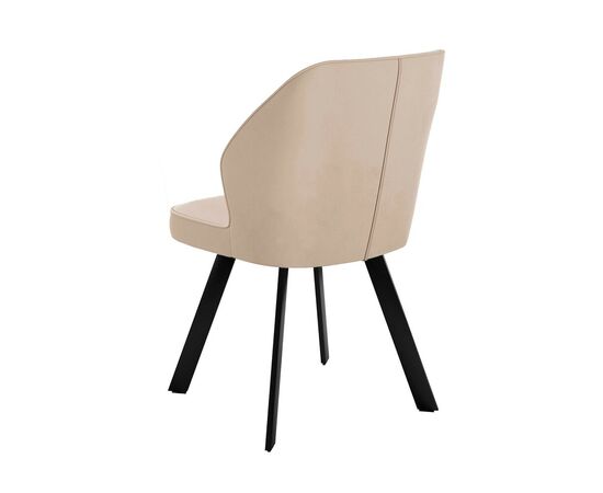 Стул DikLine 232M поворотный B03 BEIGE, ножки черные, изображение 2 | Интернет магазин мебели и декора LifeDekor