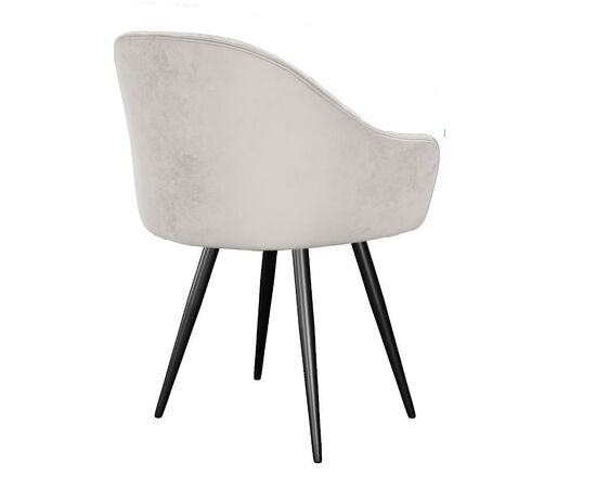 Стул DikLine 439М поворотный, C103 крем, ножки черные, изображение 2 | Интернет магазин мебели и декора LifeDekor