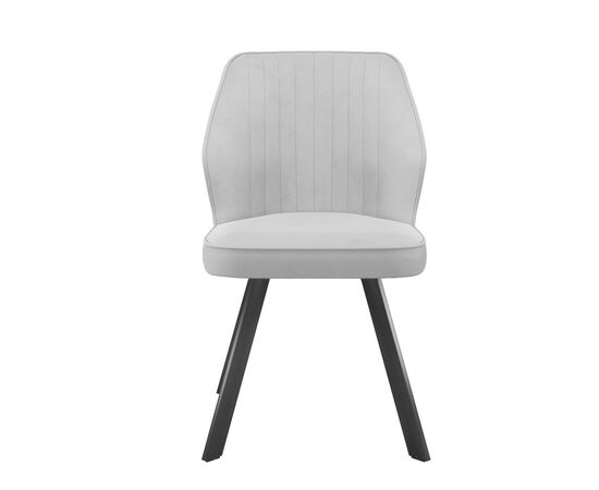 Стул DikLine 232M поворотный B22 GREY, ножки черные, изображение 3 | Интернет магазин мебели и декора LifeDekor