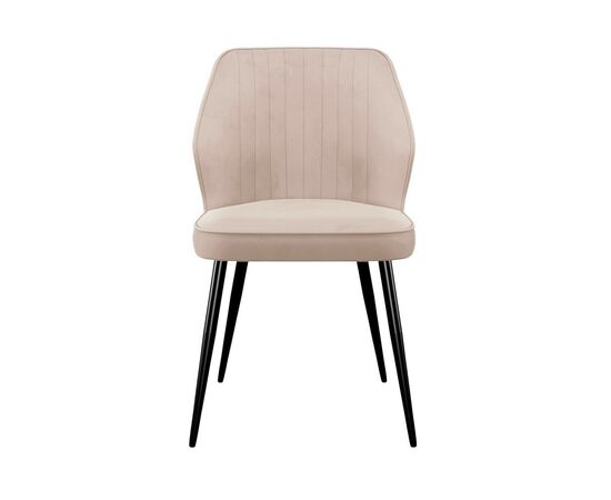 Стул DikLine 222 B03 BEIGE, ножки черные, изображение 3 | Интернет магазин мебели и декора LifeDekor