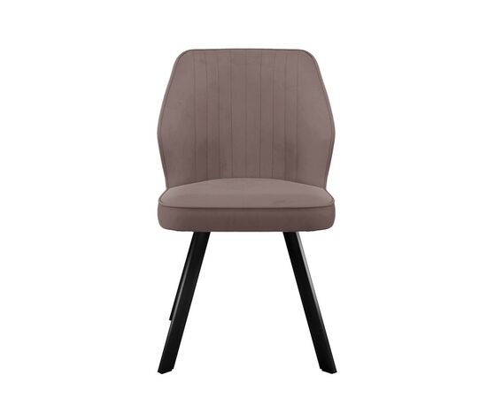 Стул DikLine 232M поворотный B5 LATTE, ножки черные, изображение 3 | Интернет магазин мебели и декора LifeDekor