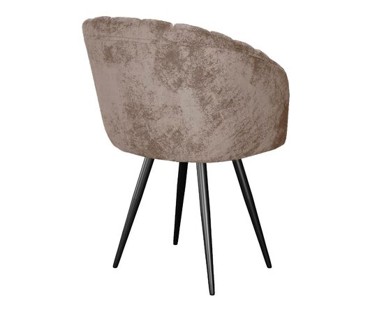 Стул DikLine 442М поворотный, M05 шоколад, ножки черные, изображение 3 | Интернет магазин мебели и декора LifeDekor