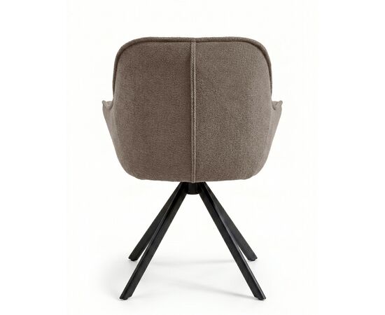 Стул DikLine 254 поворотный, BL05 капучино, ножки черные, изображение 2 | Интернет магазин мебели и декора LifeDekor