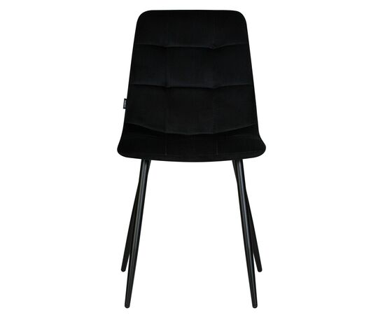 Набор 4 шт Стул обеденный DOBRIN CHILLY, Черный Holland 75, основание черное, Вариант: Черный Holland 75, основание черное, изображение 8 | Интернет магазин мебели и декора LifeDekor