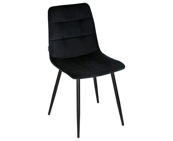 Набор 4 шт Стул обеденный DOBRIN CHILLY, Черный Holland 75, основание черное, Вариант: Черный Holland 75, основание черное, изображение 9 | Интернет магазин мебели и декора LifeDekor