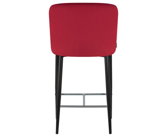 Набор 2 шт Стул полубарный DOBRIN CHRISTIAN'65, черные ножки, бордовый велюр (V108-85), Вариант: черные ножки, бордовый велюр (V108-85), изображение 6 | Интернет магазин мебели и декора LifeDekor