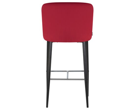 Набор 2 шт Стул барный DOBRIN CHRISTIAN'75, черные ножки, бордовый велюр (V108-85), Вариант: черные ножки, бордовый велюр (V108-85), изображение 6 | Интернет магазин мебели и декора LifeDekor