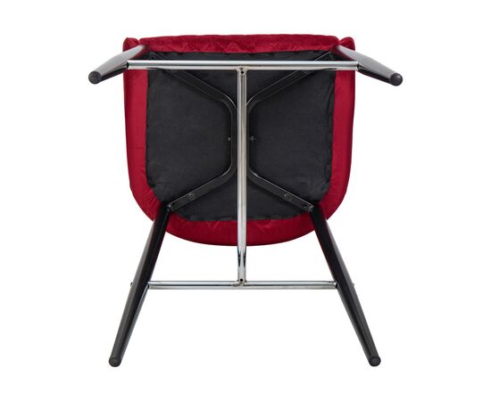 Набор 2 шт Стул барный DOBRIN CHRISTIAN'75, черные ножки, бордовый велюр (V108-85), Вариант: черные ножки, бордовый велюр (V108-85), изображение 8 | Интернет магазин мебели и декора LifeDekor