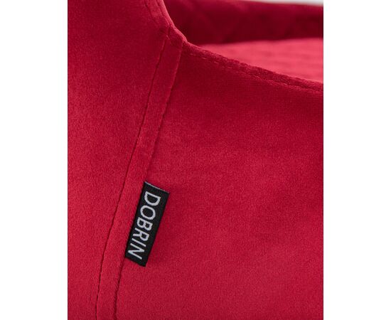 Набор 2 шт Стул барный DOBRIN CHRISTIAN'75, черные ножки, бордовый велюр (V108-85), Вариант: черные ножки, бордовый велюр (V108-85), изображение 10 | Интернет магазин мебели и декора LifeDekor