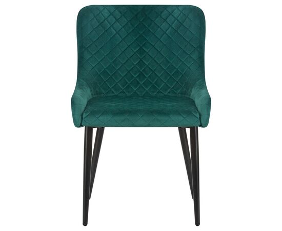 Набор 2 шт Стул обеденный DOBRIN RICHARD, черные матовые ножки, зелёный велюр (V108-64), Вариант: черные матовые ножки, зелёный велюр (V108-64), изображение 7 | Интернет магазин мебели и декора LifeDekor