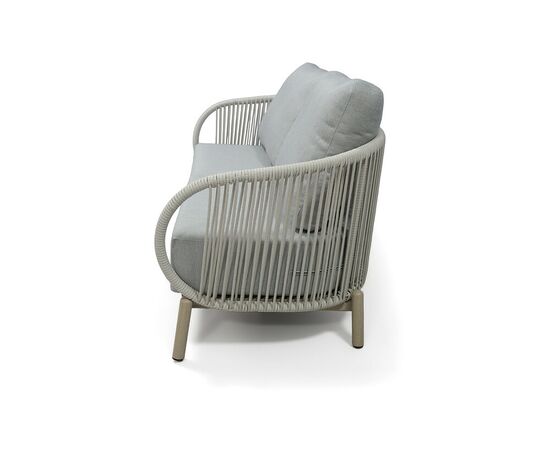 "Прато" лаунж-зона из искусственного ротанга на 4 персоны, цвет светло-серый, изображение 5 | Интернет магазин мебели и декора LifeDekor