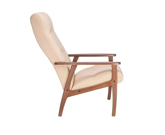 Кресло Remix (Орех, к/з Polaris Beige), изображение 2 | Интернет магазин мебели и декора LifeDekor