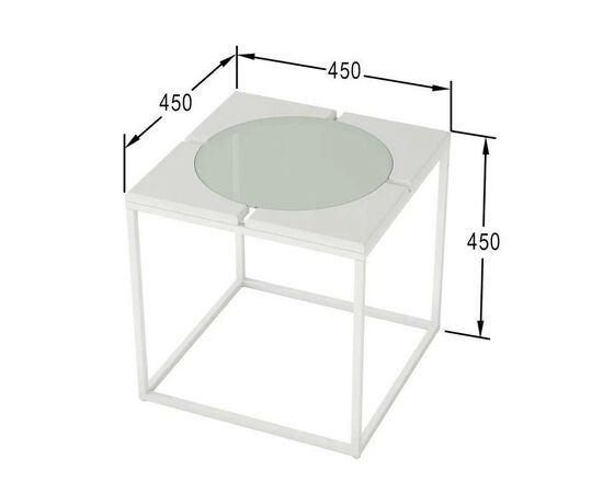 Стол журнальный "Трейн" (Белый), изображение 2 | Интернет магазин мебели и декора LifeDekor