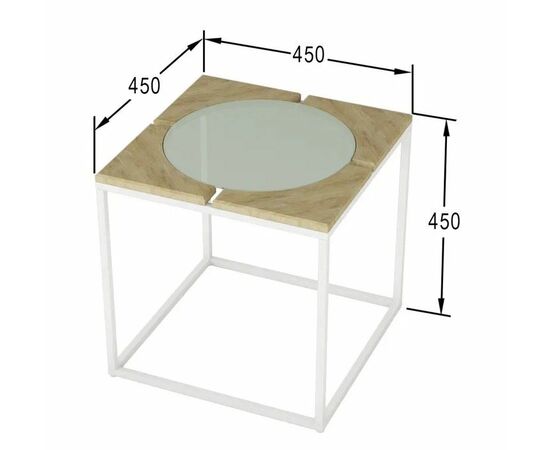 Стол журнальный "Трейн" (Дуб сонома), изображение 2 | Интернет магазин мебели и декора LifeDekor