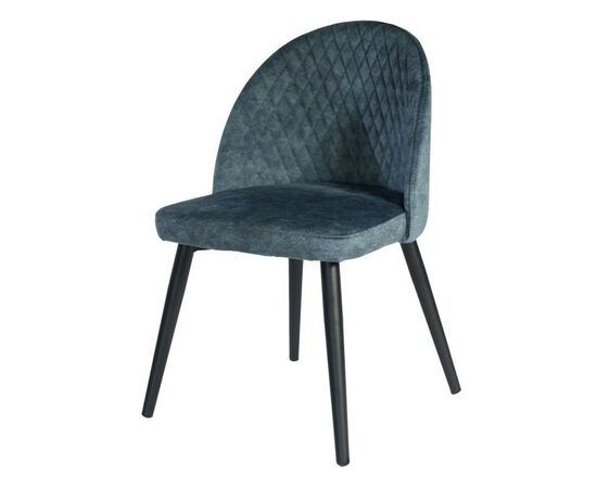 Стул «Белиз», Диджитал Индиго, каркас черный, изображение 2 | Интернет магазин мебели и декора LifeDekor