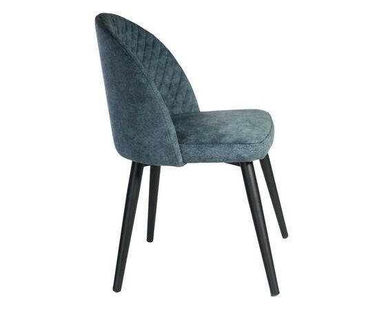 Стул «Белиз», Диджитал Индиго, каркас черный, изображение 4 | Интернет магазин мебели и декора LifeDekor