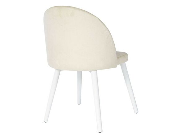 Стул «Белиз», Монолит беж, каркас белый, изображение 3 | Интернет магазин мебели и декора LifeDekor