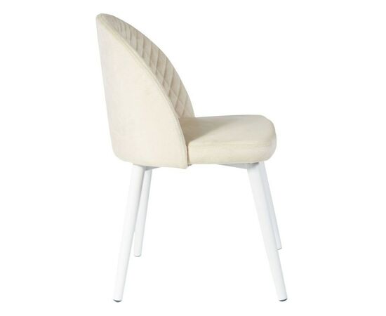 Стул «Белиз», Монолит беж, каркас белый, изображение 4 | Интернет магазин мебели и декора LifeDekor