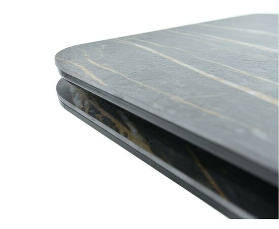 Обеденная группа AROOMA (стол Леон + 4 стула Сильвио Vivaldi 15), черный, изображение 7 | Интернет магазин мебели и декора LifeDekor