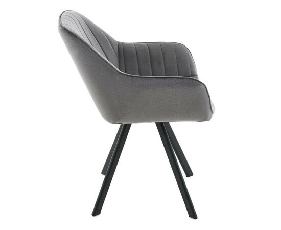 Стул «Roan», Монолит Grey, опоры черные, изображение 6 | Интернет магазин мебели и декора LifeDekor