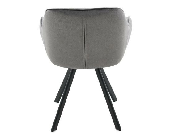 Стул «Roan», Монолит Grey, опоры черные, изображение 9 | Интернет магазин мебели и декора LifeDekor