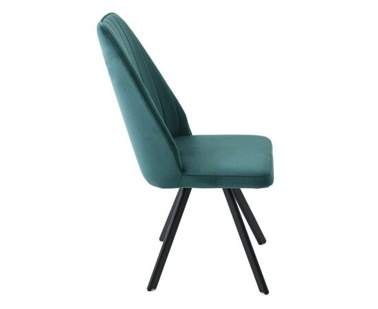 Стул «Silvio», Монолит Эмеральд, опоры черные, изображение 5 | Интернет магазин мебели и декора LifeDekor