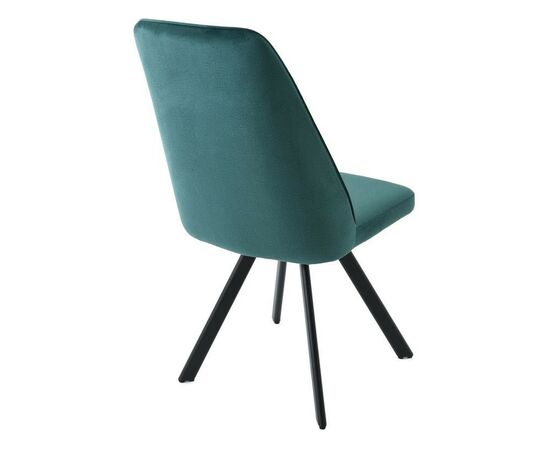 Стул «Silvio», Монолит Эмеральд, опоры черные, изображение 7 | Интернет магазин мебели и декора LifeDekor