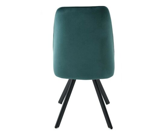 Стул «Silvio», Монолит Эмеральд, опоры черные, изображение 8 | Интернет магазин мебели и декора LifeDekor