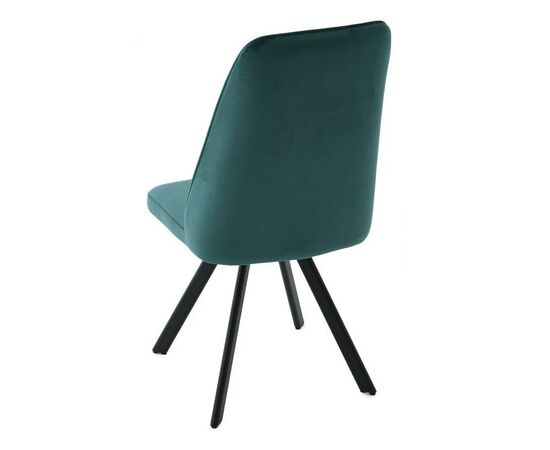 Стул «Silvio», Монолит Эмеральд, опоры черные, изображение 9 | Интернет магазин мебели и декора LifeDekor