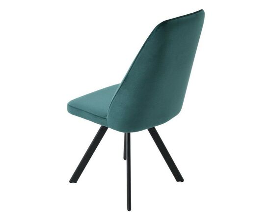 Стул «Silvio», Монолит Эмеральд, опоры черные, изображение 10 | Интернет магазин мебели и декора LifeDekor