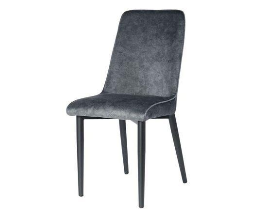 Стул «Дейзи», Диджитал графит, каркас черный, изображение 2 | Интернет магазин мебели и декора LifeDekor