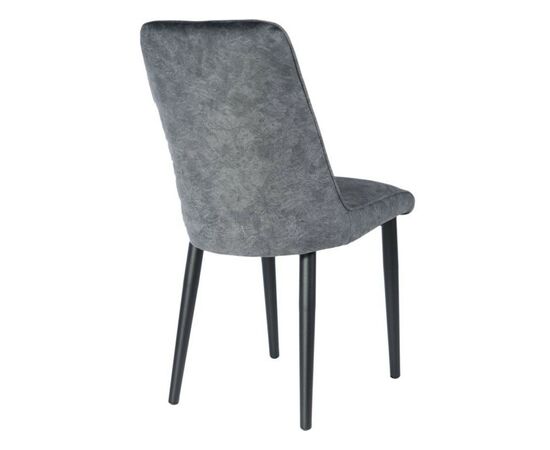 Стул «Дейзи», Диджитал графит, каркас черный, изображение 3 | Интернет магазин мебели и декора LifeDekor