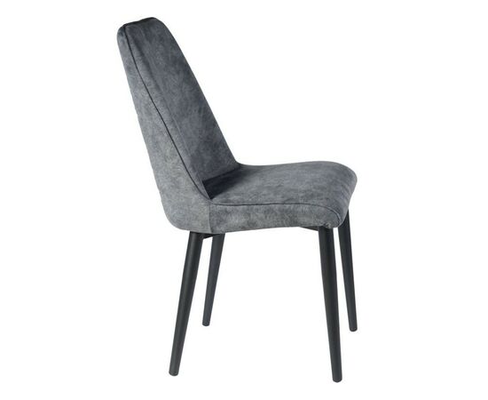 Стул «Дейзи», Диджитал графит, каркас черный, изображение 4 | Интернет магазин мебели и декора LifeDekor