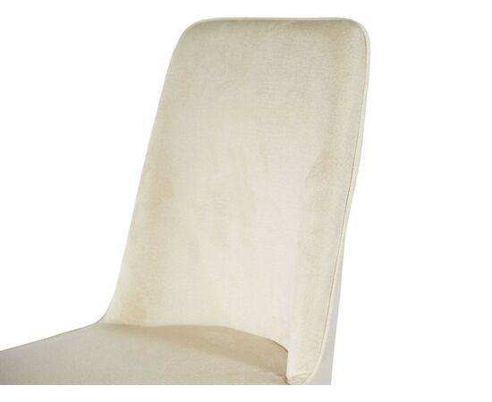 Стул «Дейзи», Монолит беж, каркас белый, изображение 6 | Интернет магазин мебели и декора LifeDekor