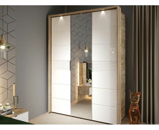 Портал шкафа «Джулия» 3дв, Крафт серый, изображение 6 | Интернет магазин мебели и декора LifeDekor