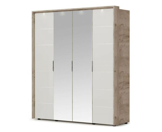 Портал шкафа «Джулия» 4дв, Крафт серый, изображение 4 | Интернет магазин мебели и декора LifeDekor