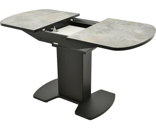 Обеденная группа (Стол Корсика Мрамор светлый и 4 Бордо Милано 09), черный, изображение 4 | Интернет магазин мебели и декора LifeDekor