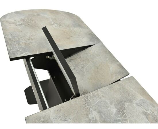 Обеденная группа (Стол Корсика Мрамор светлый и 4 Бордо Милано 09), черный, изображение 6 | Интернет магазин мебели и декора LifeDekor