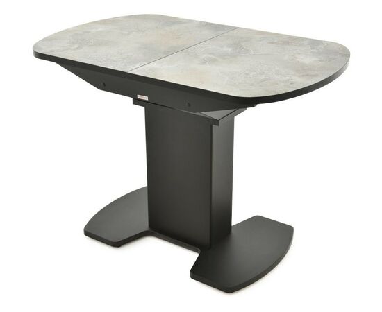 Обеденная группа (Стол Корсика Мрамор светлый и 4 Бордо Милано 09), черный, изображение 3 | Интернет магазин мебели и декора LifeDekor