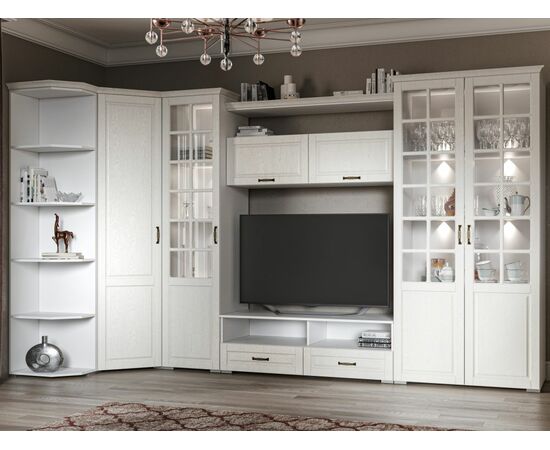 Шкаф «Лацио», Белый/Белое дерево, изображение 4 | Интернет магазин мебели и декора LifeDekor