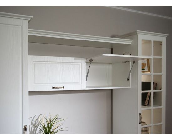 Витрина «Лацио» 1д ЛВ, Белый/Белое дерево, изображение 7 | Интернет магазин мебели и декора LifeDekor