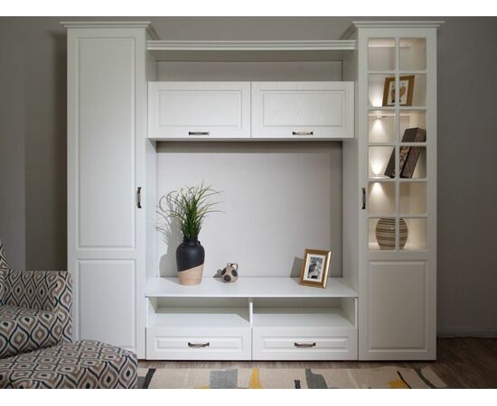 Пенал «Лацио» 1д ПР, Белый/Белое дерево, изображение 4 | Интернет магазин мебели и декора LifeDekor