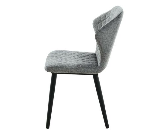 Стул «Вилла», Лама 04, каркас черный, изображение 3 | Интернет магазин мебели и декора LifeDekor