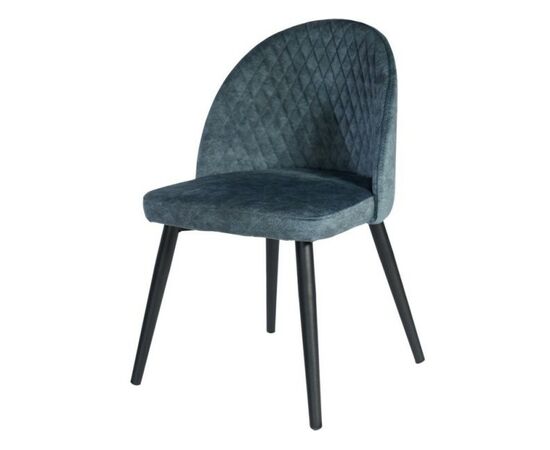 Стул «Белиз», Диджитал Индиго, каркас черный | Интернет магазин мебели и декора LifeDekor