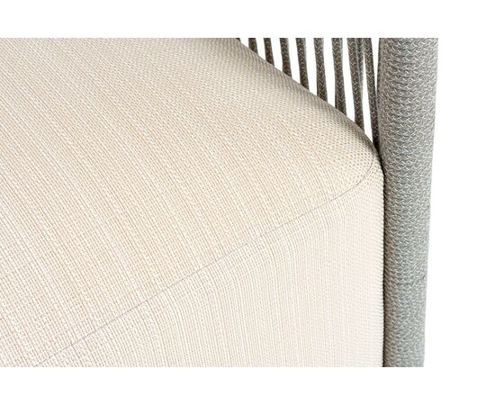 "Лугано" лаунж-зона 5-местная плетеная из роупа (веревки), каркас алюминиевый светло-серый, роуп серый меланж, изображение 12 | Интернет магазин мебели и декора LifeDekor