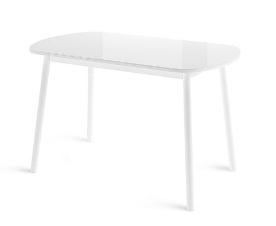 Стол Раунд 120, Стекло белый, изображение 2 | Интернет магазин мебели и декора LifeDekor